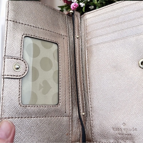 🪷 Kate Spade Rose Gold Phone Wallet Crossbody Bag - Picture 7 of 7